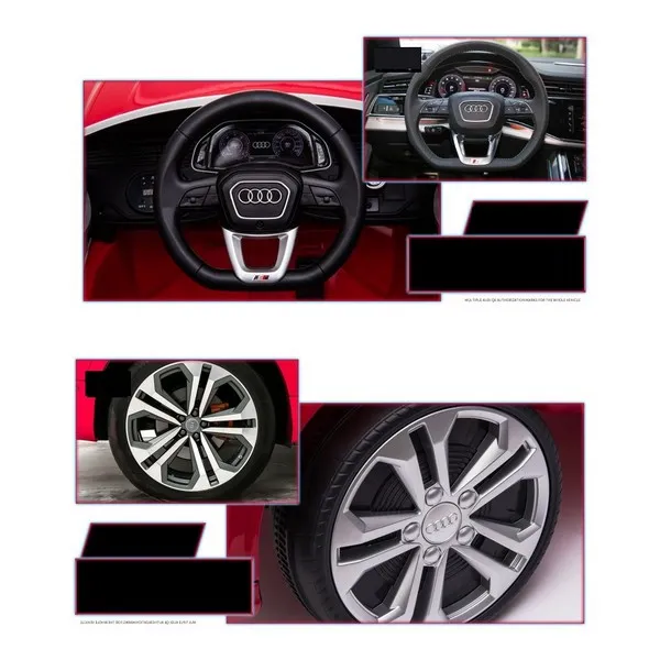 Продукт Акумулаторен джип  Audi Q8 12V с меки гуми и кожена седалка  - 0 - BG Hlapeta