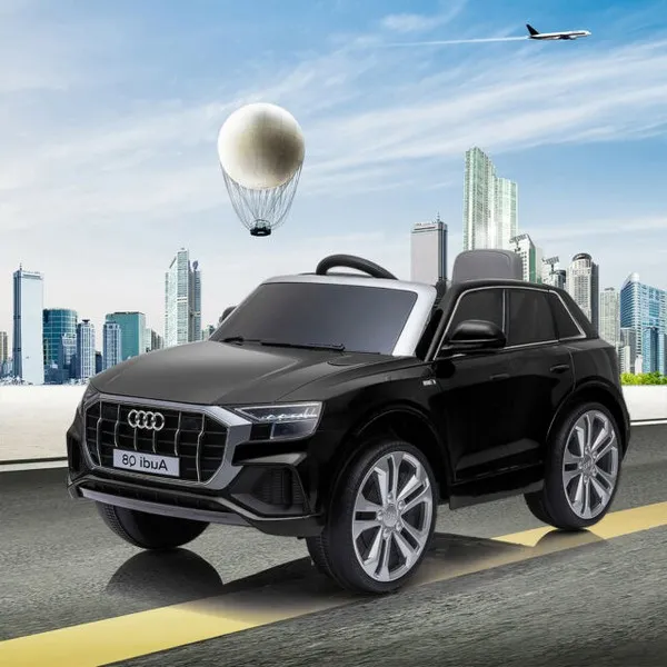 Продукт Акумулаторен джип  Audi Q8 12V с меки гуми и кожена седалка  - 0 - BG Hlapeta