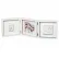 BABY ART My Baby Style Essentials - Бяла рамка за отпечатък за ръчичка и краче + снимка (бяло паспарту)