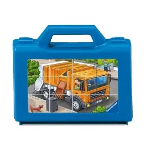 Ravensburger Камион, влак и самолет - Пъзел кубчета 12 ел.