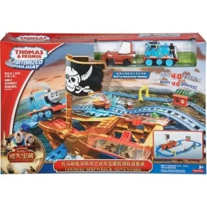 Fisher Price - Thomas & Friends - Приключенията на корабокрушенеца -Игрален комплект, над 40 части