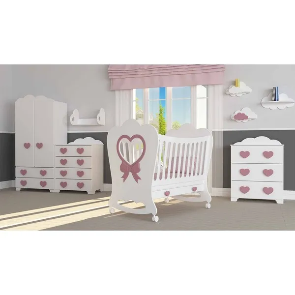 Продукт Bambino Casa Cuore Mio Rosa - Бебешко креватче Розово - 0 - BG Hlapeta