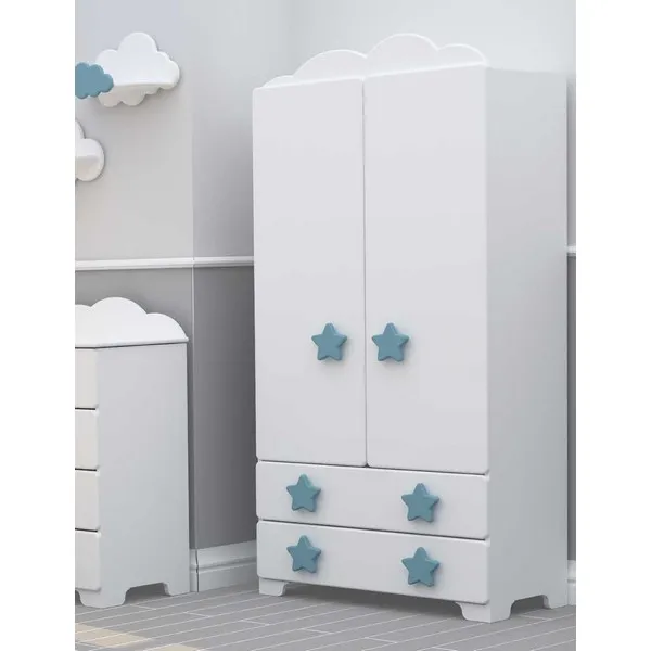 Bambino Casa Stelle Grandi Felici Blu - Гардероб Син