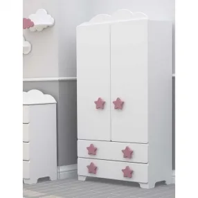 Bambino Casa Stelle Grandi Felici Rosa - Гардероб Розов