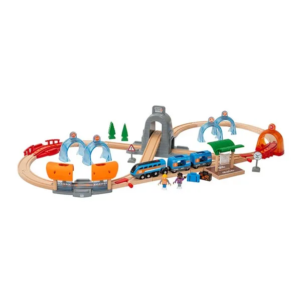 Продукт Brio- Action tunnel travel set-комплект влакче и релси - 0 - BG Hlapeta