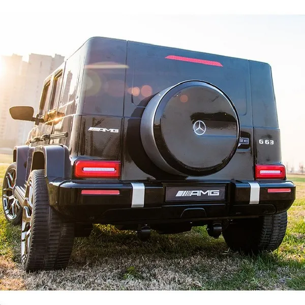 Продукт Двуместен акумулаторен джип Mercedes-Benz G63 AMG Licensed 24V с MP3, с меки гуми и кожена седалка, 4X4 - 0 - BG Hlapeta