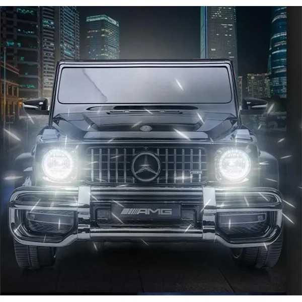 Продукт Двуместен акумулаторен джип Mercedes-Benz G63 AMG Licensed 24V с MP3, с меки гуми и кожена седалка, 4X4 - 0 - BG Hlapeta
