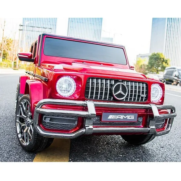 Продукт Двуместен акумулаторен джип Mercedes-Benz G63 AMG Licensed 24V с MP3, с меки гуми и кожена седалка, 4X4 - 0 - BG Hlapeta