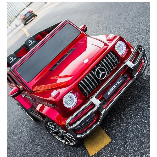Продукт Двуместен акумулаторен джип Mercedes-Benz G63 AMG Licensed 24V с MP3, с меки гуми и кожена седалка, 4X4 - 0 - BG Hlapeta
