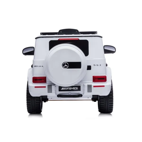 Продукт Акумулаторен джип Mercedes G63 AMG, 12V с меки гуми и отварящи се врати и амортисьори - 0 - BG Hlapeta