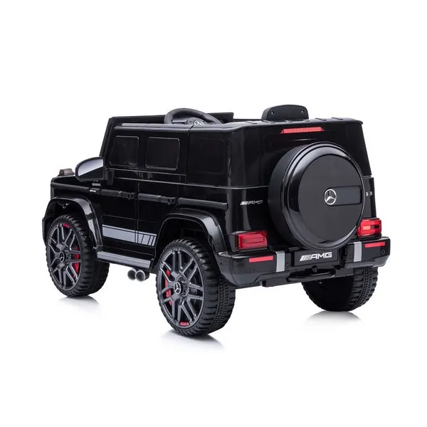 Продукт Акумулаторен джип Mercedes G63 AMG, 12V с меки гуми и отварящи се врати и амортисьори - 0 - BG Hlapeta