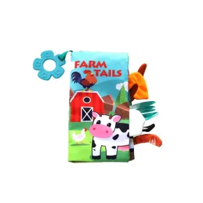 Kikkaboo Farm tails - Образователна текстилна книжка с чесалка