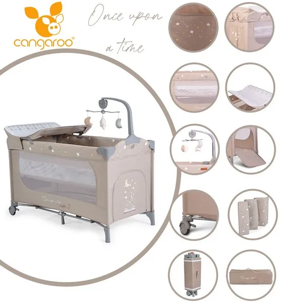 Продукт Cangaroo Once upon a time 3 -  Детска кошара - 0 - BG Hlapeta