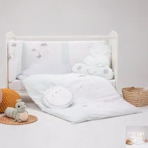 Bebetto - Бебешки спален комплект с обиколник 60X120 