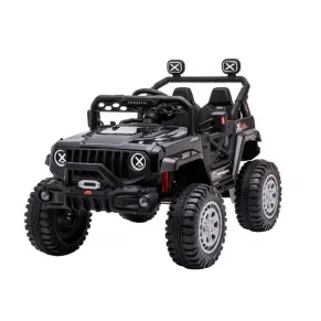 Акумулаторен джип Tracker 12V с меки гуми и кожена седалка