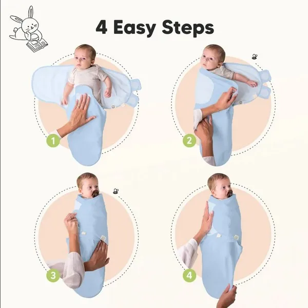 Продукт KeaBabies - Пелени За Повиване Organic 0-3 Месеца 3Бр - 0 - BG Hlapeta