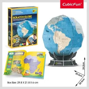 CubicFun Пъзел 3D National Geographic - Глобус с изтриване 32ч