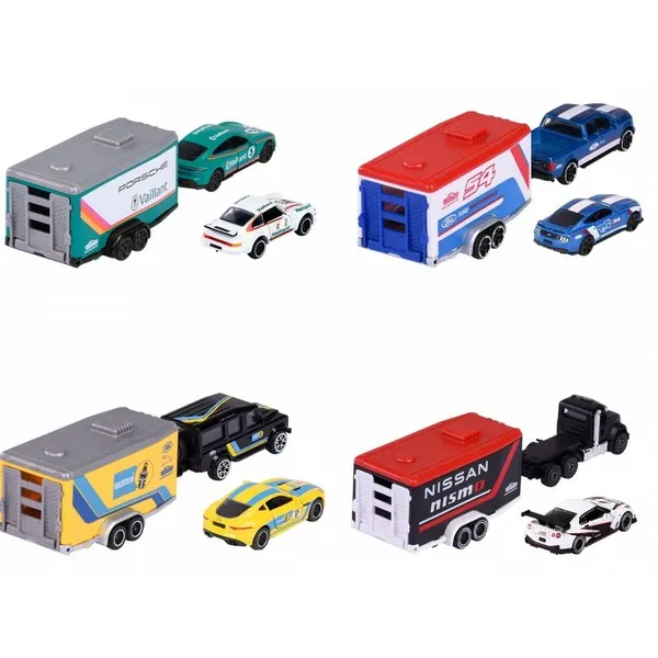 Продукт Majorette - Състезателни коли с ремарке, асортимент - 0 - BG Hlapeta