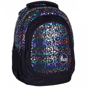 Astra HASH AB330 - Neon Kitty Ученическа раница с холографски ефект, 39 x 28 x 15 см