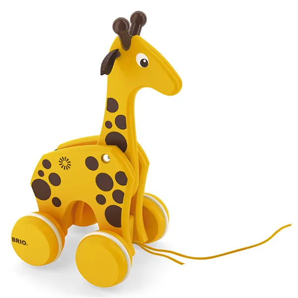 Brio играчка за дърпане Жирафче