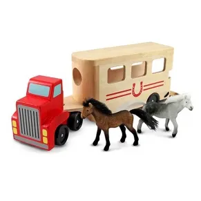 Melissa and Doug Дървен камион с кончета