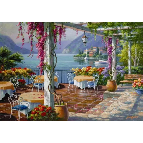 Anatolian Пъзел Тераса сред глиниция