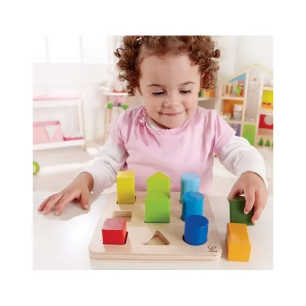 Продукт Hape - Дървенa игра сортер с геометрични фигури - 0 - BG Hlapeta