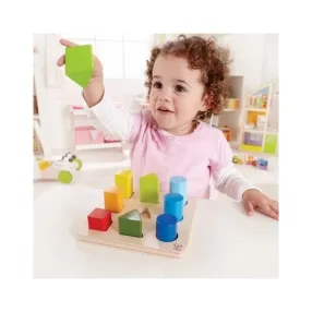 Hape - Дървенa игра сортер с геометрични фигури
