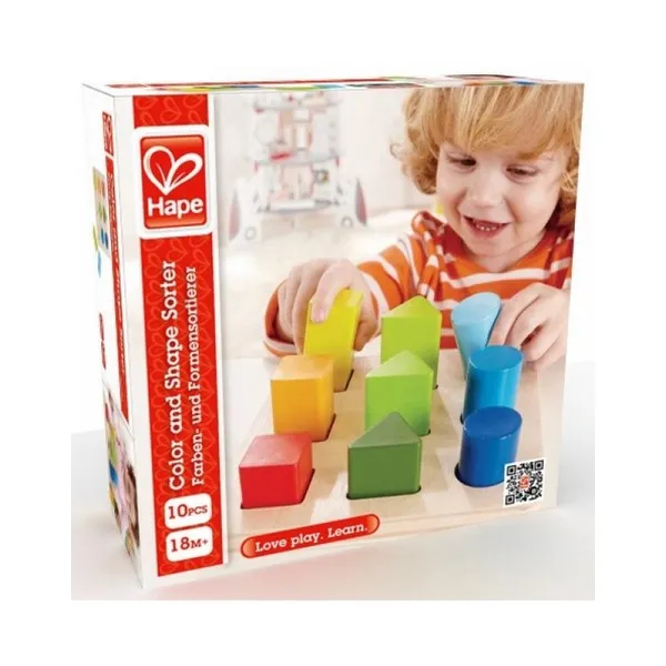 Продукт Hape - Дървенa игра сортер с геометрични фигури - 0 - BG Hlapeta