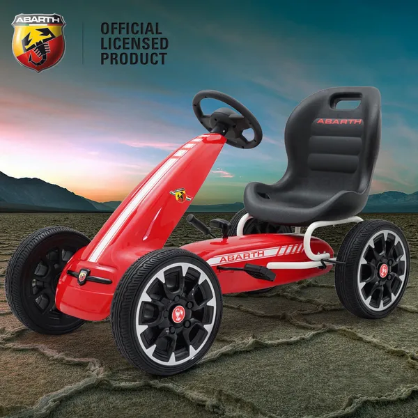 Продукт Картинг Abarth Pedal Go Kart с меки гуми, лицензиран модел  - 0 - BG Hlapeta