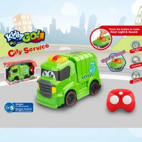 Kiddy Go - Боклукчийски камион R/C със светлини и звуци