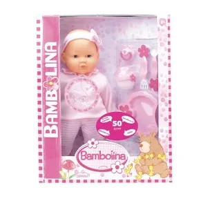 BAMBOLINA - Кукла с комплект за хранене 38 см