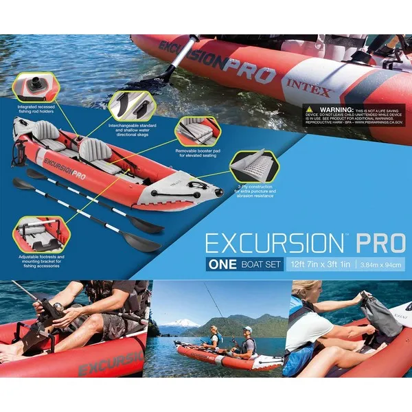 Продукт INTEX Excursion Pro - Надуваем каяк комплект, двоен  - 0 - BG Hlapeta