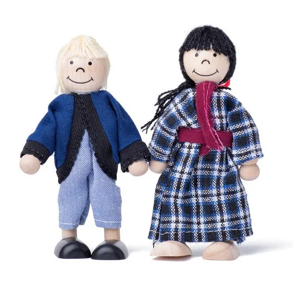 Продукт Woody Яна - Дървена къща, с аксесоари и две кукли - 0 - BG Hlapeta