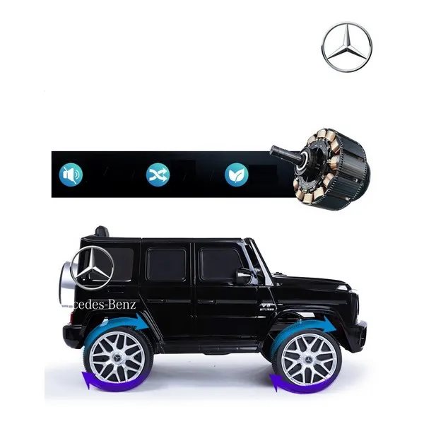 Продукт Акумулаторен джип Mercedes Benz G63 с меки гуми и кожена седалка - 0 - BG Hlapeta