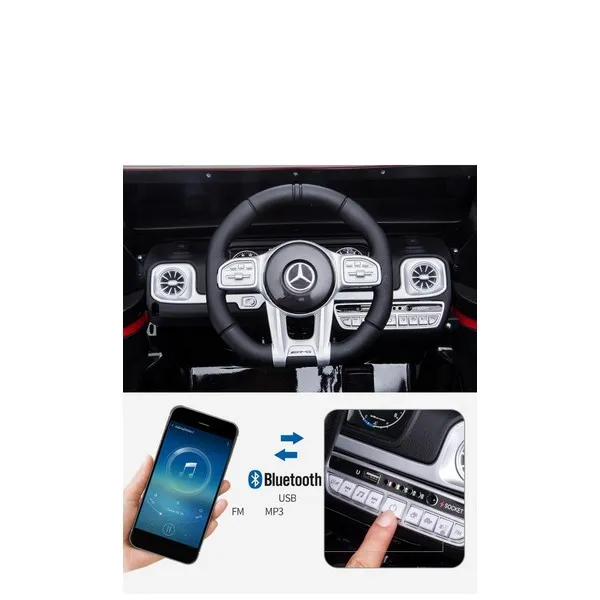 Продукт Акумулаторен джип Mercedes Benz G63 с меки гуми и кожена седалка - 0 - BG Hlapeta