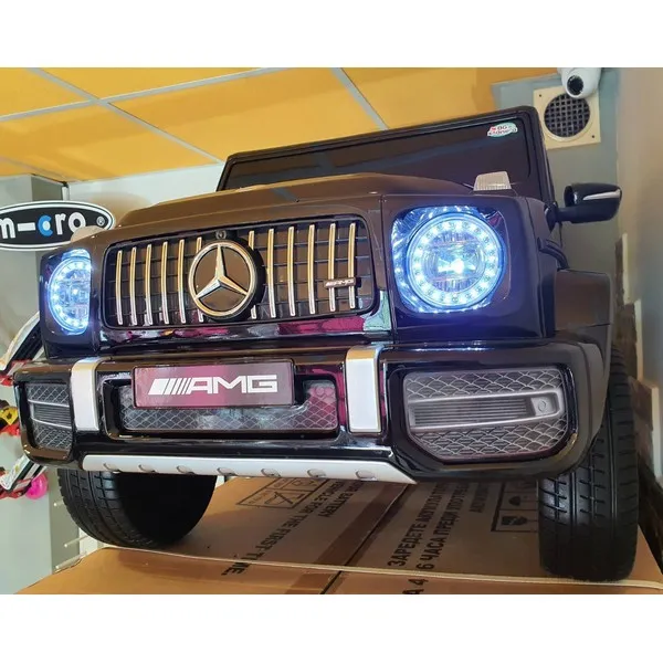 Продукт Акумулаторен джип Mercedes Benz G63 с меки гуми и кожена седалка - 0 - BG Hlapeta