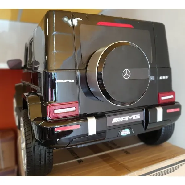 Продукт Акумулаторен джип Mercedes Benz G63 с меки гуми и кожена седалка - 0 - BG Hlapeta