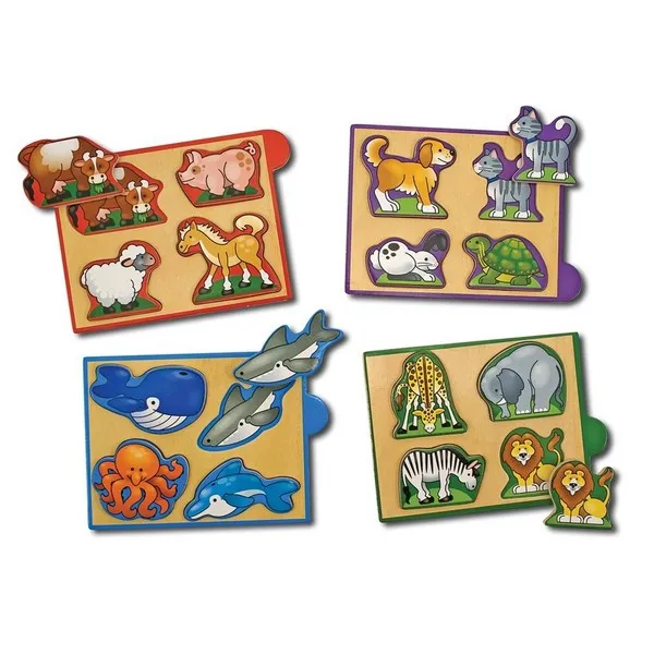 Продукт Melissa and Doug - Дървен пъзел мини животни - 0 - BG Hlapeta