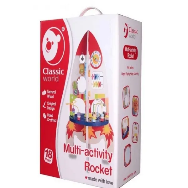 Продукт Classic world - Детска дървена играчка ракета - 0 - BG Hlapeta
