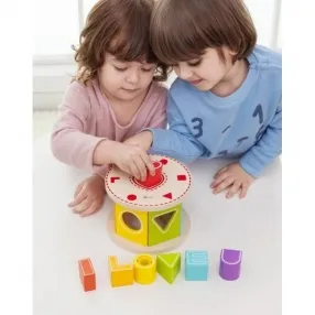 Classic world LOVE - Детски образователен сортер с буквички