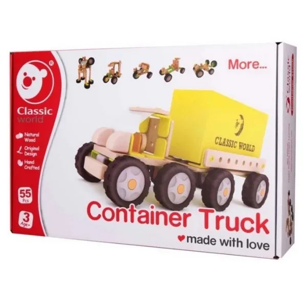 Продукт Classic world - Дървен конструктор Камион - Робот - 0 - BG Hlapeta
