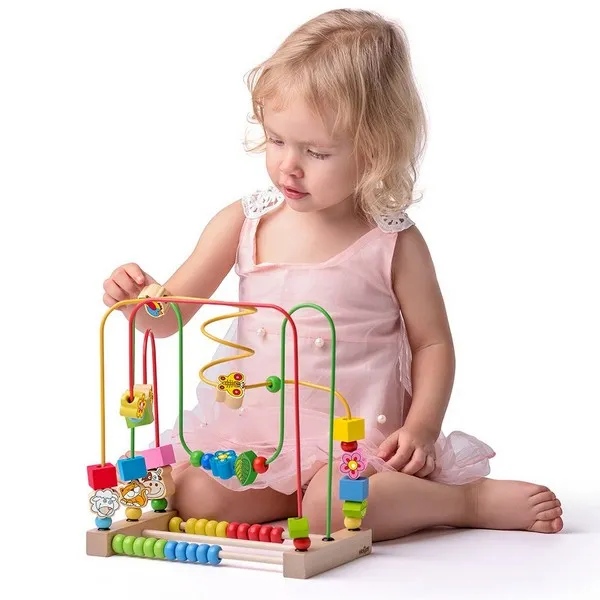 Продукт Woodyland Аз уча с животните - Лабиринт със сметало - 0 - BG Hlapeta