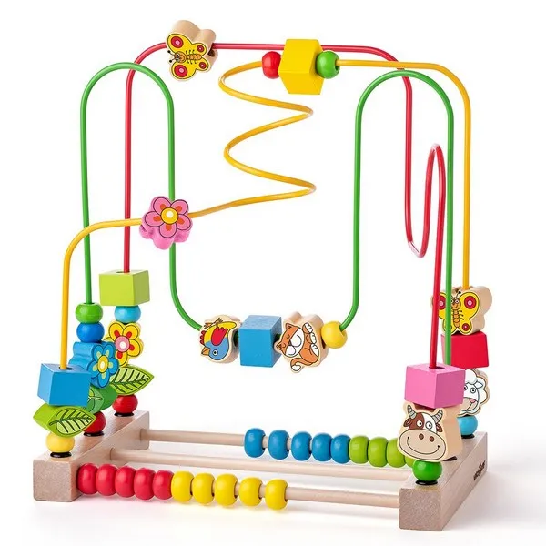 Продукт Woodyland Аз уча с животните - Лабиринт със сметало - 0 - BG Hlapeta