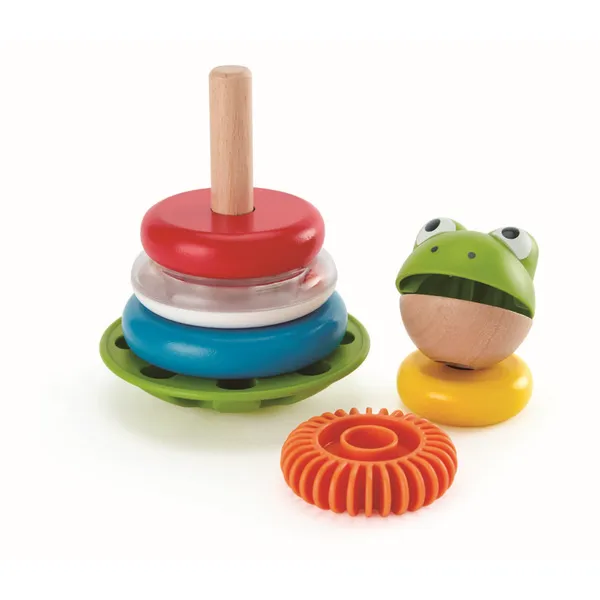 Продукт Hape - Жабка - Дървена играчка за подреждане - 0 - BG Hlapeta