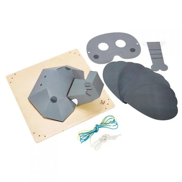 Продукт Hape - Направи си сам картина и маска - Слонче - 0 - BG Hlapeta