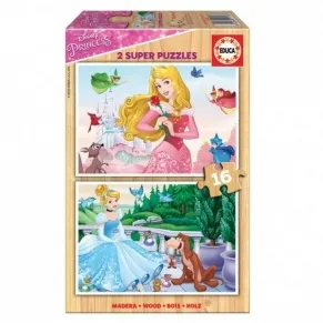 Educa Disney princess - Детски пъзел 2х16 ч.