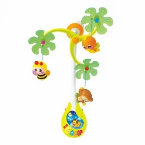 HOLA - Джунгла - Бебешка музикална въртележка и лампа, 2 в 1