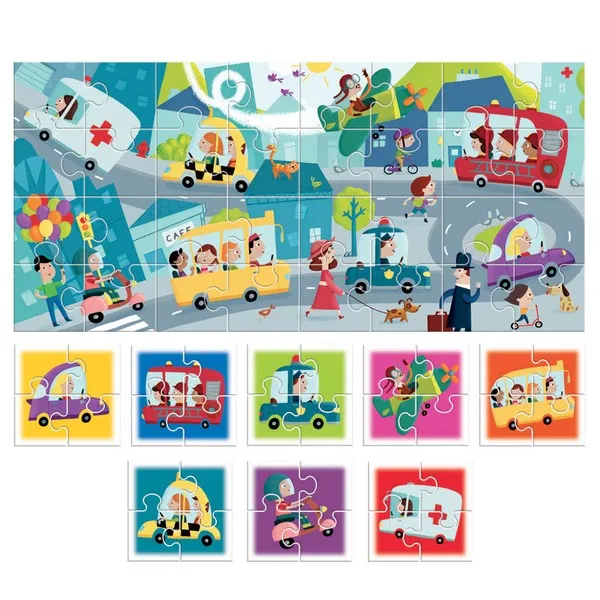 Продукт Headu Градска среда - Комплект пъзели 8бр. - 0 - BG Hlapeta