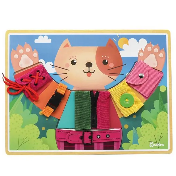 Продукт Andreu toys Облечи котето - Активна дъска за основни умения - 0 - BG Hlapeta